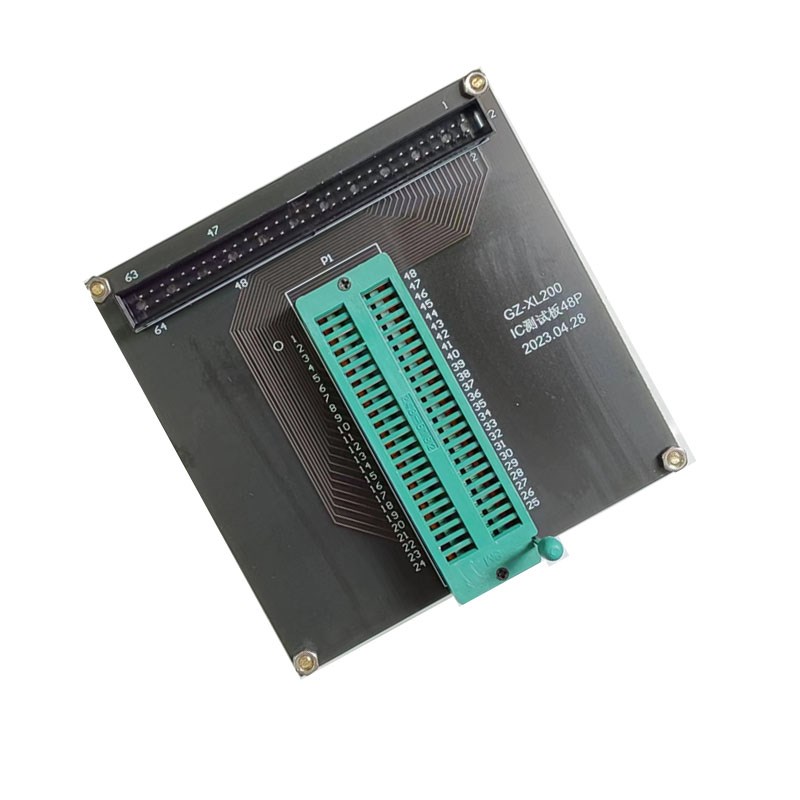 芯片烧录转接JTAG插座IDC60Pin测试座D GZ-XL200IC测试板48P锁紧