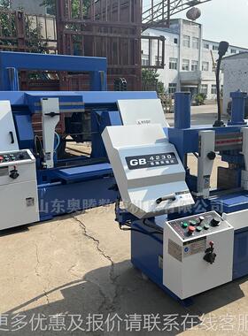 奥腾34230角GT4235度带锯床42550卧式金锯床 液 属压转角45°切割