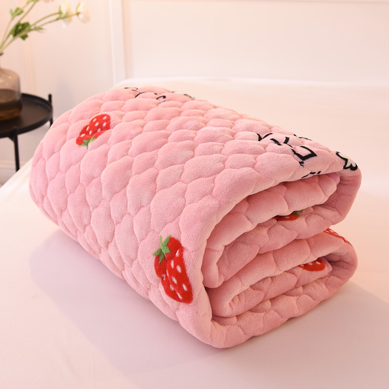 绒面加绒牛奶珊瑚绒法兰绒床单单y件男生1.2米1.5宿舍单人被单加
