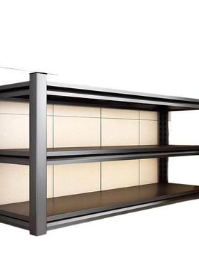 货架厨房置物架储物架三层阳台钢制微波炉架子家用橱柜落地收纳架