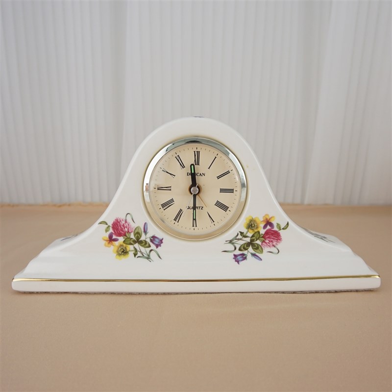 西洋收藏b钟表  美国手工制作陶瓷座钟 复古居家装饰客厅台钟摆件