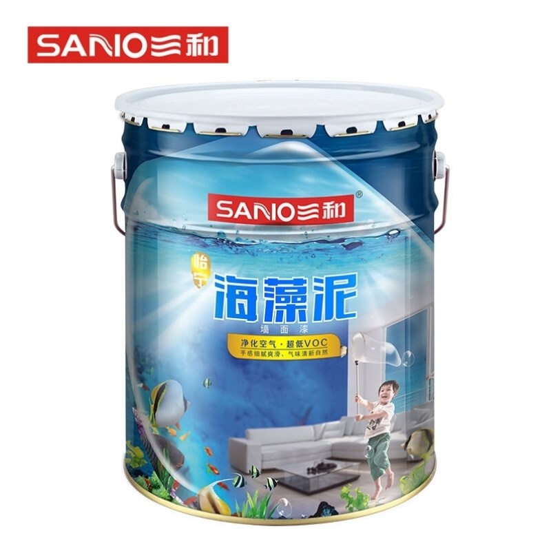 三和SANVOE76K怡宁海藻泥贝瓷净墙H面漆内墙乳胶漆油漆涂料20k