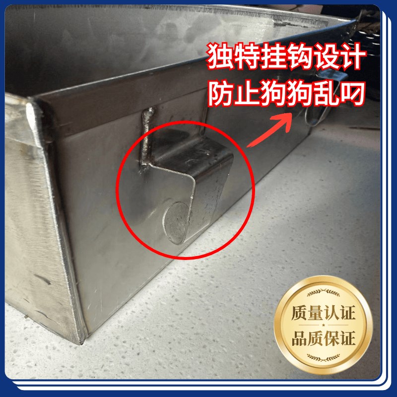 水盆狗碗食盆耐咬猫狗通用喝水加厚悬挂式防打翻大容量2.01不锈钢