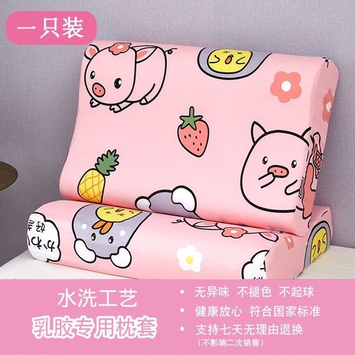 乳胶枕套专用记忆枕头套30x50少儿夏季单个男40x60大人一对装拍2