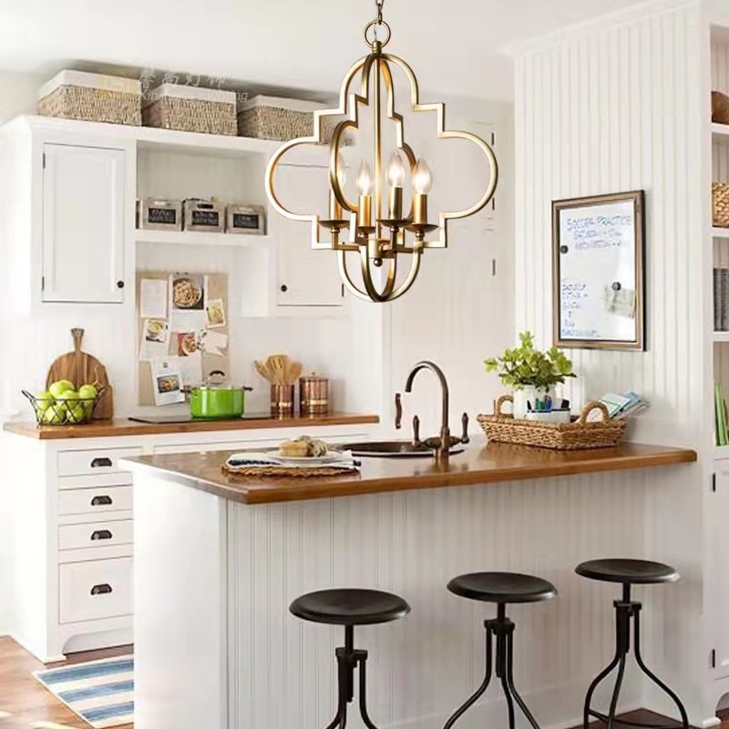 创意美式乡村简约铁艺吊灯北欧客厅餐厅卧室服装店吧台玄关灯具