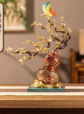 朱炳仁铜 福禄满堂家居玄关装饰电视柜桌面艺术摆件乔迁送礼