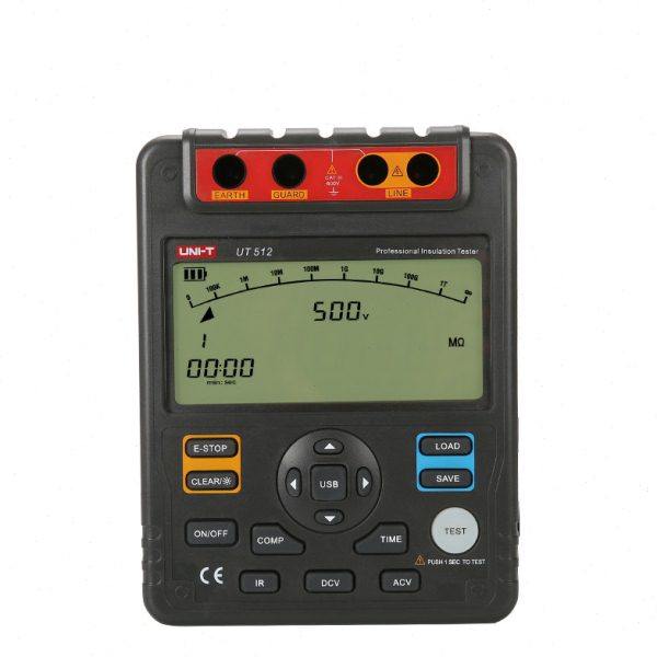 优利德 自动量程绝缘电阻测试仪UT512兆欧表2500V