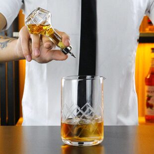 酒吧日式苦艾酒酒瓶苦精瓶水晶瓶调酒瓶调味瓶玻璃调酒瓶苦味瓶