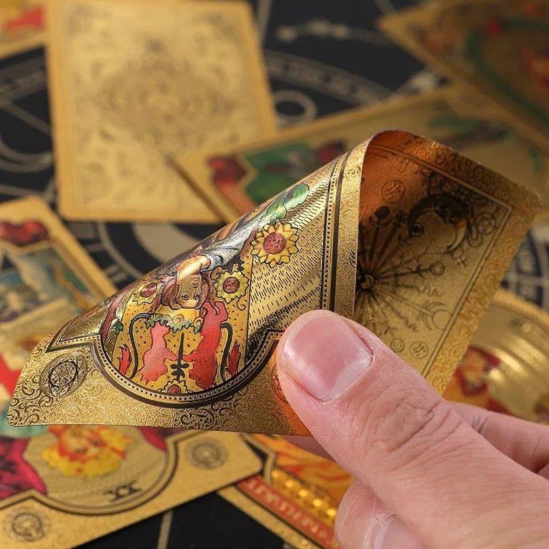 经典韦特塔罗牌典藏款金箔维特罗牌塔新款初学者tarot全套PET材质