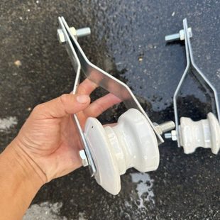 电线吊架线缆工具支架绝缘子拉线铁板电力吊挂绝缘瓷瓶瓷珠柱磁壶