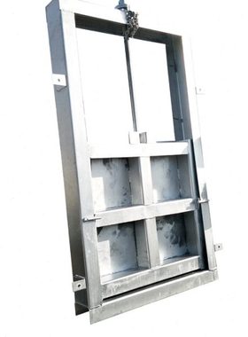 机闸一体钢制闸门闸板水渠河道闸门水闸门暗杆不锈钢电动插板闸门