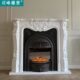 大理石壁炉汉白玉石材壁炉大花白雕花壁炉装 饰柜室内取暖壁炉摆件