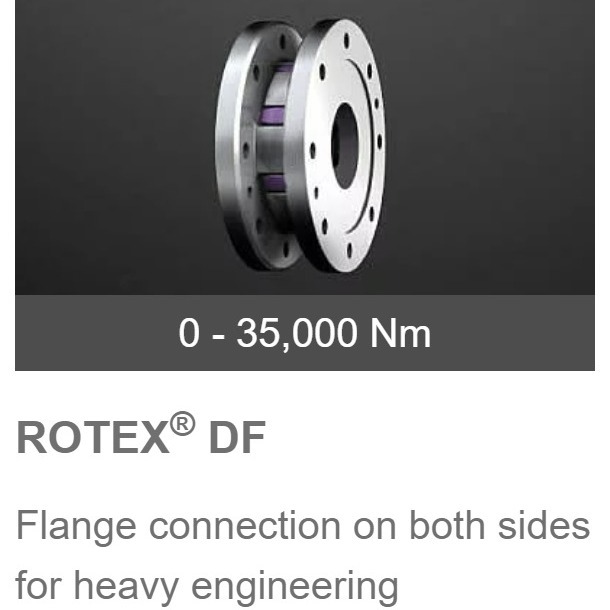 德国KTR-ROTEX-DF型双法兰梅花联轴器Flange connection on both