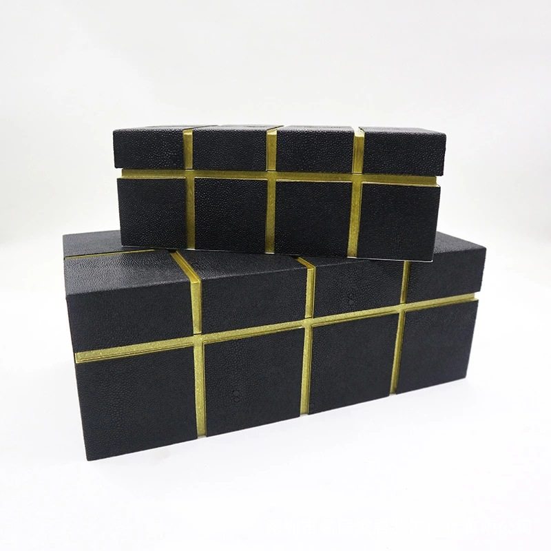 现代中式风格软装家居卧室书房首饰盒样板间装饰盒收纳盒饰品摆件