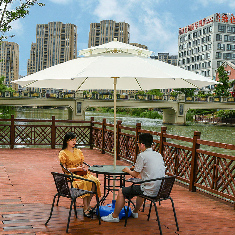 太阳伞大c型户外摆摊遮阳伞大雨伞庭院伞沙滩伞双顶伞广告伞定制