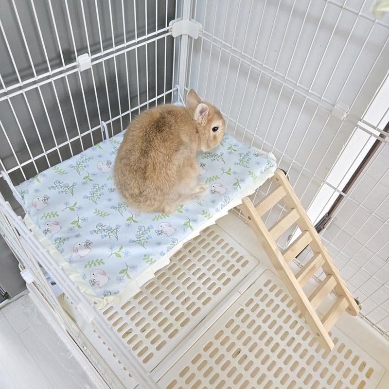 兔兔笼用挂床小宠猫咪跳板挂式侏儒兔休息台阁楼笼用小平台宠物