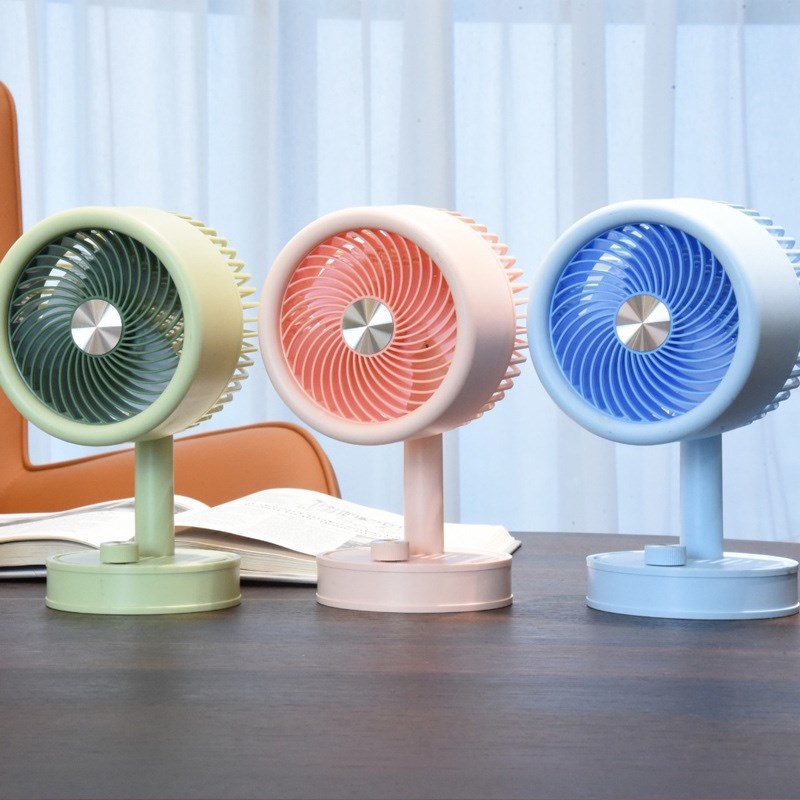 新款无极调速带USB充电式夏季学生桌面台式小风扇家用宿舍办公室