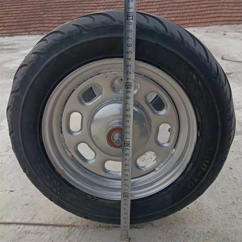 农用手推老虎车鸡公车拉货拖车带刹车轮子总成鸡公车配件散件独轮