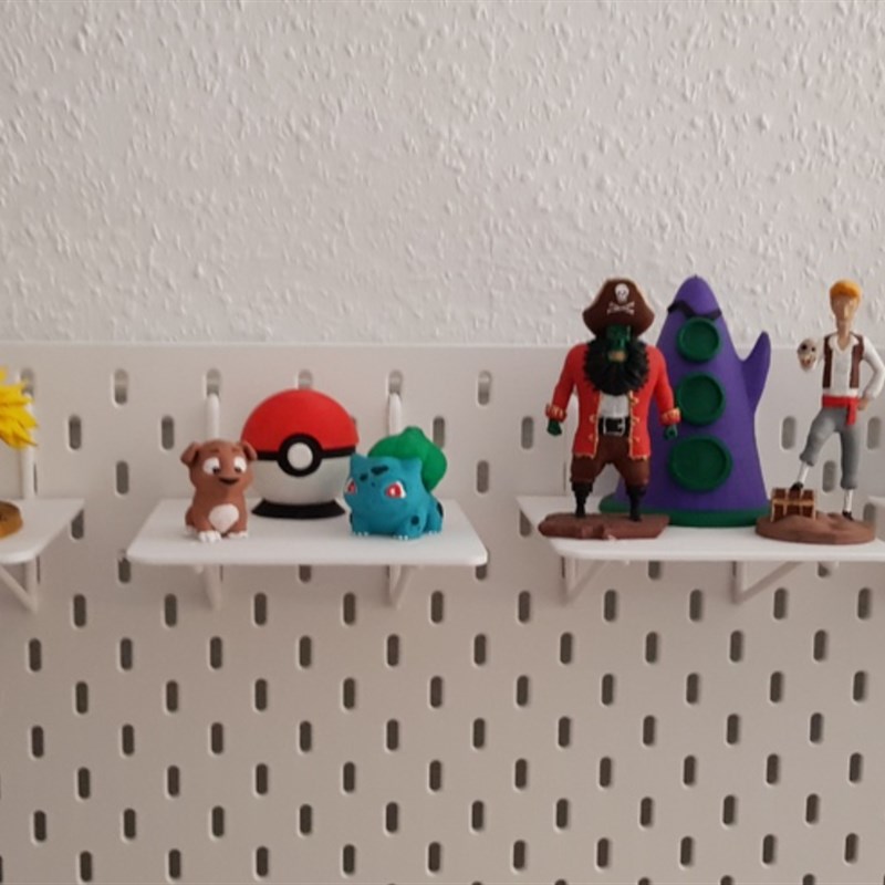 适用宜家SKADIS 斯考迪斯 宜家洞洞板配件 平板平台支架13x13cm