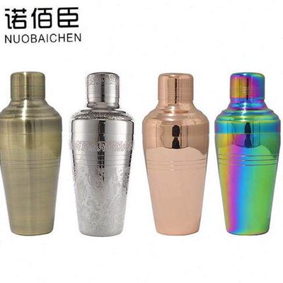 不锈钢酒吧用品304三段式摇酒壶调酒器雪克杯shaker510ml