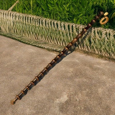 纯手工紫竹教鞭教师鞭子专用家用教学棍实心竹棍天然上漆老紫竹根