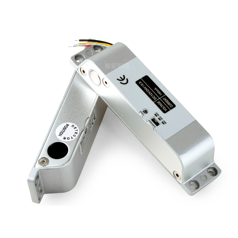 明装电插锁暗装电子锁12V插销木门24V刷卡遥控套装电控指纹磁力锁