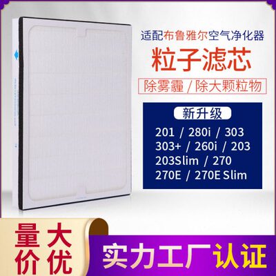 适配布鲁雅尔blueair201/203/280i/303/270Eslim NGB粒子型过滤网