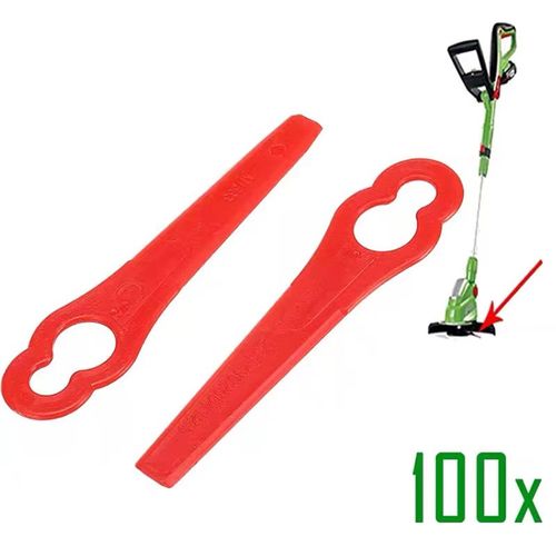 彩色塑胶割草刀园林割草机打草机塑料切割刀片钥匙葫芦形塑料刀