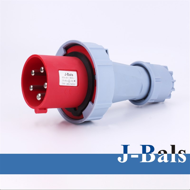 J-BALS金霸士63A125A工业插头插座3芯J4芯5芯公母航空插头380V