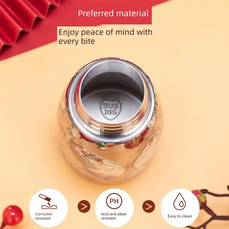 保温杯智能温控器中式锦鲤水杯手提创意316衬垫保温保冰