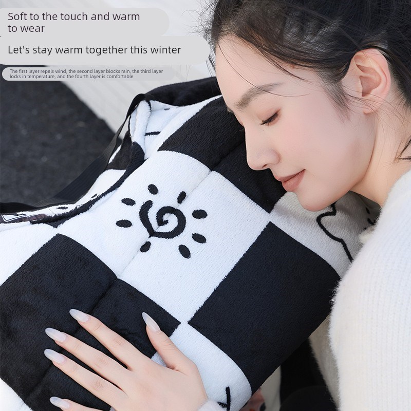 冬季电动车新款挡风被法兰绒围脖护肩加大加厚电瓶摩托车防风保暖