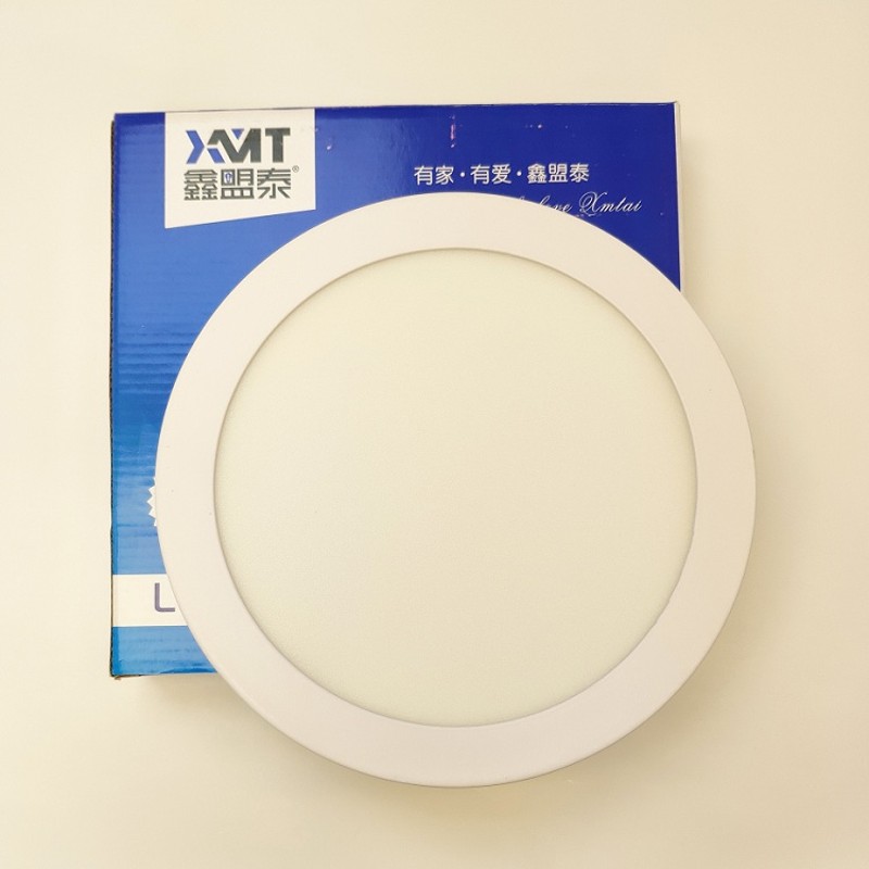 鑫盟泰 led超薄明装筒灯12W18W24W面板灯过道阳台厨卫圆形吸顶灯