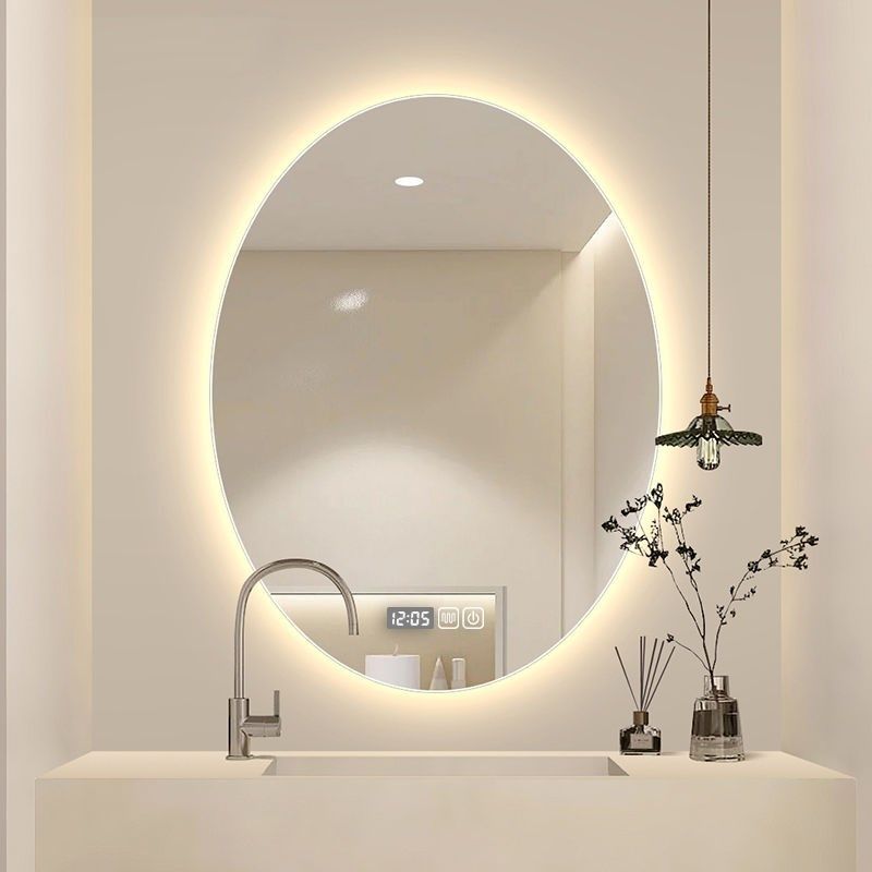 椭圆智能c浴室镜藏光镜化妆镜梳妆台补光镜发光镜子卧室装饰背光