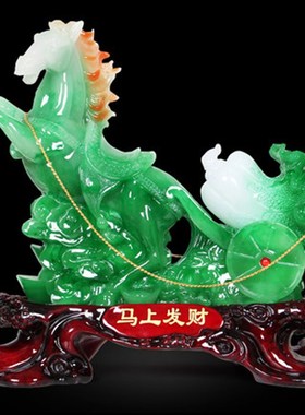 十二生肖马上发财k招财马摆件工艺品摆设家居饰品客厅开业乔迁礼