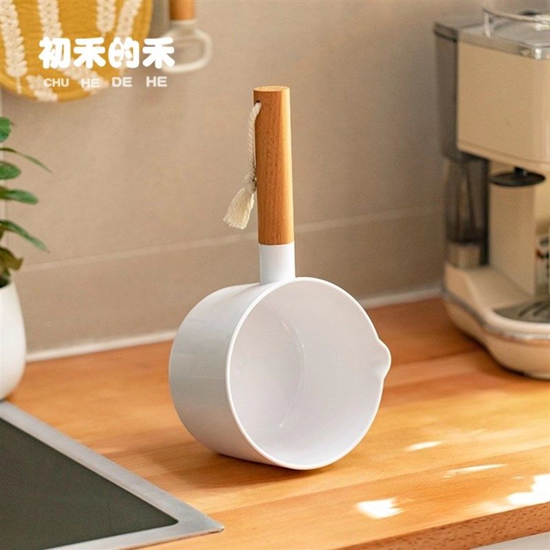 榉木可立水勺家用厨房舀水瓢长柄塑料F多用途大号厨房创意加深水