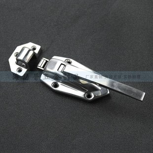 8寸04不锈钢冷冻库真空箱商业厨具平门拉手锁把手锁碰锁