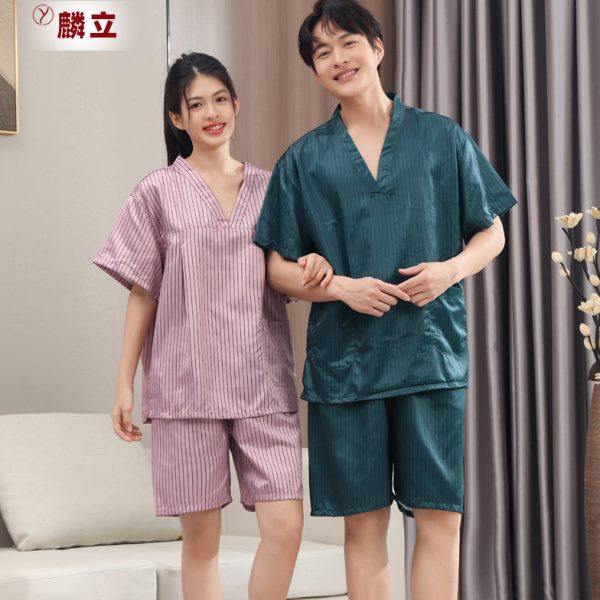 麟立 汗蒸服男女情侣新款足浴店按摩浴服洗浴中心客服汉蒸桑拿服,居家布艺,汗蒸服,淘宝优惠券,粉丝福利购,淘宝优惠卷