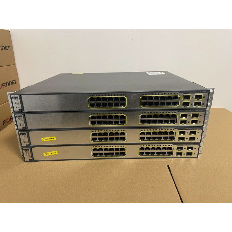 思科 WS-C3750G-24TS-S1U 24口全千兆 4