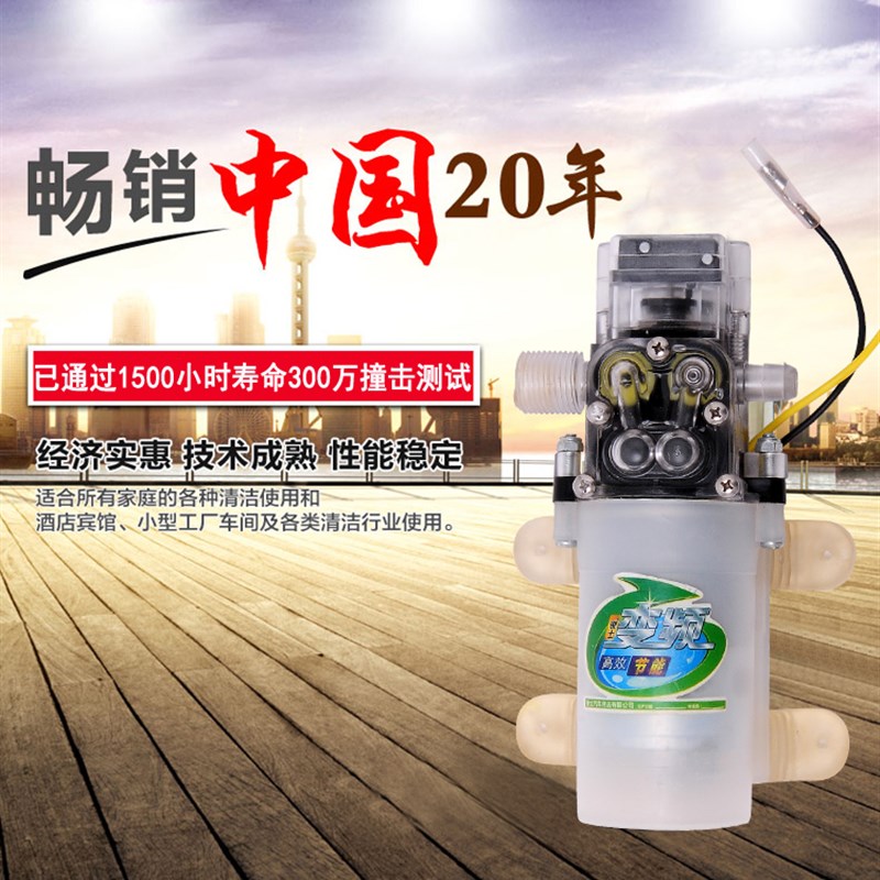自吸压力泵喷雾器高压隔膜泵小型洗车农用直流12v打农药微型 配件