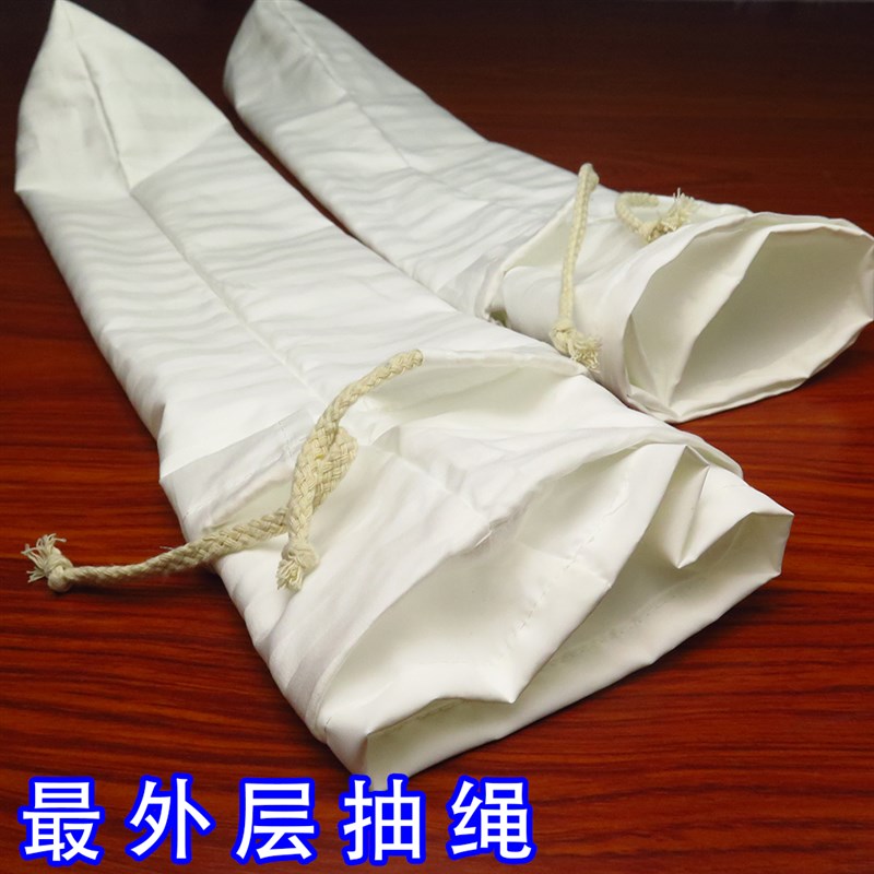 双层布圆柱内胆枕套颈椎枕套糖果枕套不漏渣保护颈椎病人枕头专业