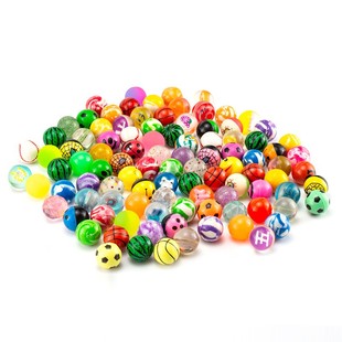 一元 27号弹力球 塑胶实心跳球 儿童母婴玩具弹跳球 扭蛋机 100个装