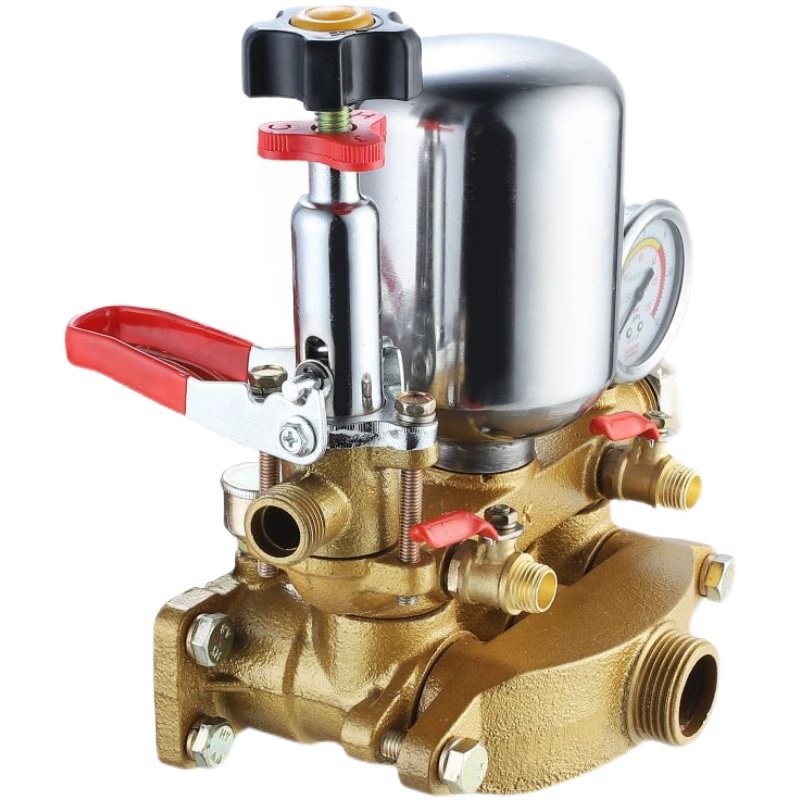 农用三缸柱塞泵总成22/26/30/60型出水室排水体高压打药泵头配件