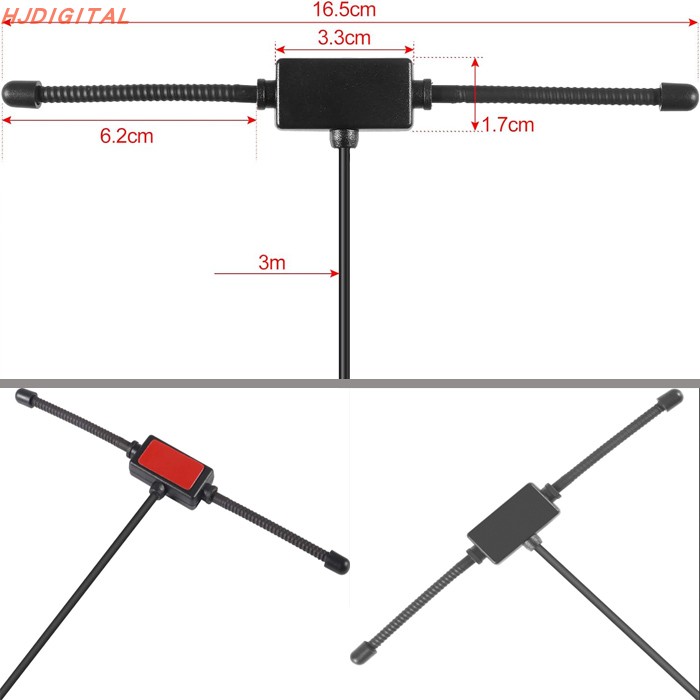 3米75欧立体声fm天线 FM收音机A调频天线 室内音乐系统 FM Radio