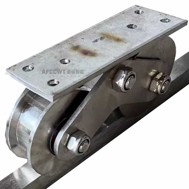 201不锈钢实心双开方型地轨电动平移门路轨重型方钢304滑轨道推拉