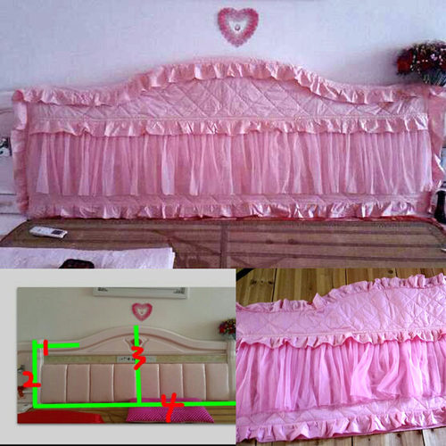 大红婚庆床头罩圆弧型床头套定做特大软包弧形床头欧式床头防尘罩