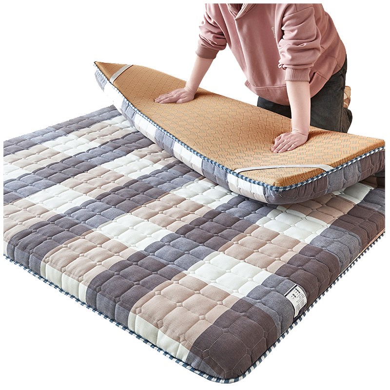 夏季冰丝凉席床垫遮盖物双面冬夏两用180x200租房专用卧室软垫子