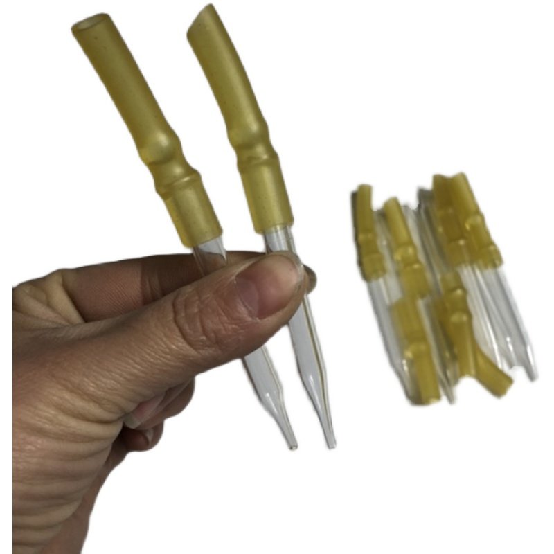 滴定管滴定头玻璃滴头高硼硅玻璃耐高温碱式滴定管配件实验耗材