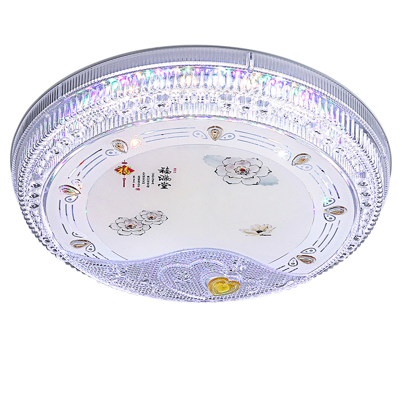 卧室led吸顶灯简约现代圆形七彩蓝牙客厅灯阳台过道儿童房灯具