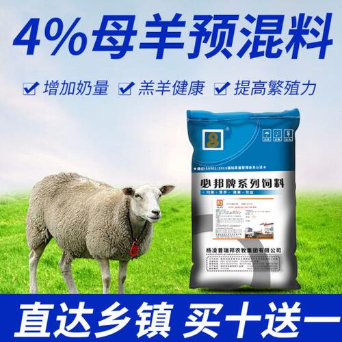 4%母羊预混料喂羊添加剂微量元素补钙磷多维生素e兽用牛用的用品