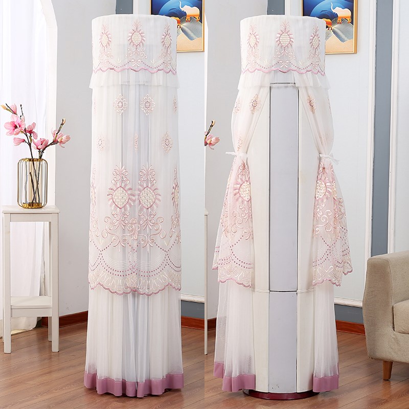 立式柜机罩开机不取蕾丝圆柱形格力美的海尔柜机空调罩防尘保护罩